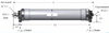 ZC-10105-B (Double-ended)（Can replace Hydranautics HYDRAcap MAX80）